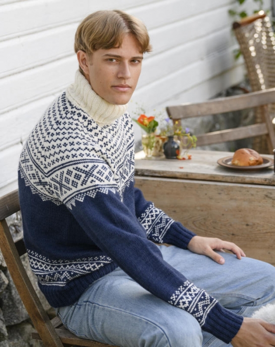 Gjestal - Setesdal Genser Marine (Pure Merino) 288-38