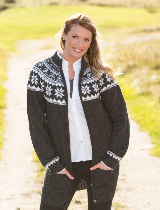 Viking - FRØYA CARDIGAN GRÅ 1416-9