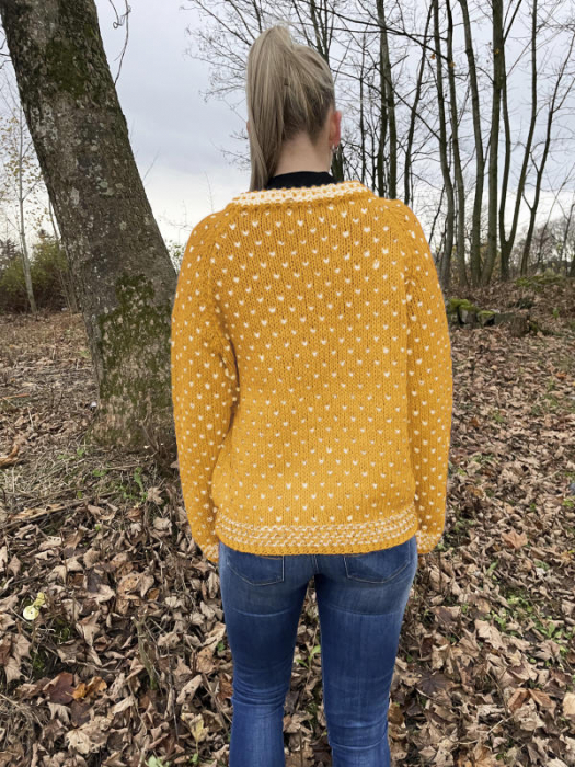 Gjestal - Thel Islender Gul & Hvit 294-09N