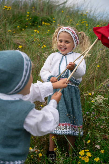 Stas Festdragt med kjole, bolero og hårbånd