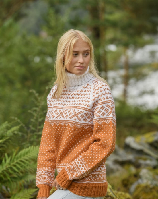 Gjestal - Setesdal Genser Safran (Pure Merino) 288-35A