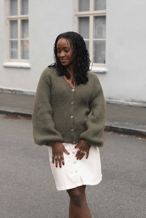 Silky Sunday Cardigan HOY/SD Lys Brun