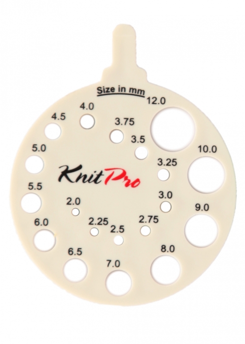 Pindemåler - rund - beige