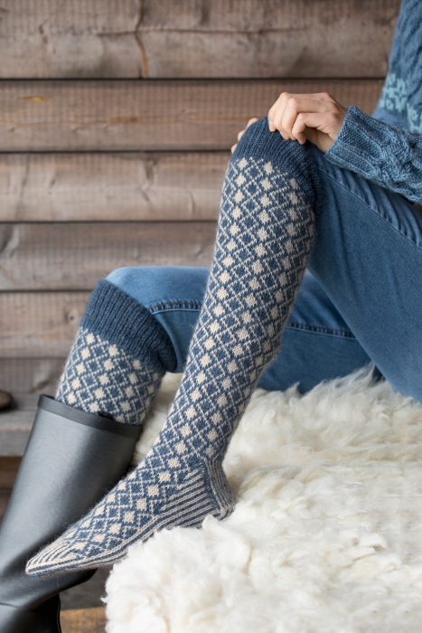 Dale - BLÅVIER KNESTRØMPER 368-16
