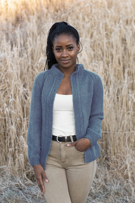 Stine Cardigan fra SD Denimblå