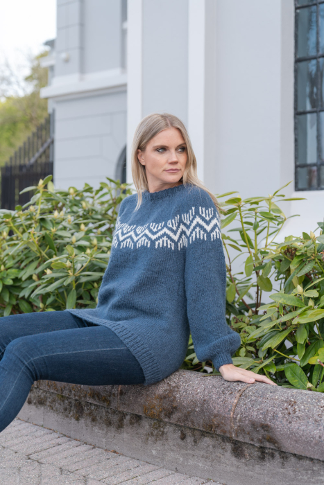 Sigrunn Genser Denim av SD (Cloud)