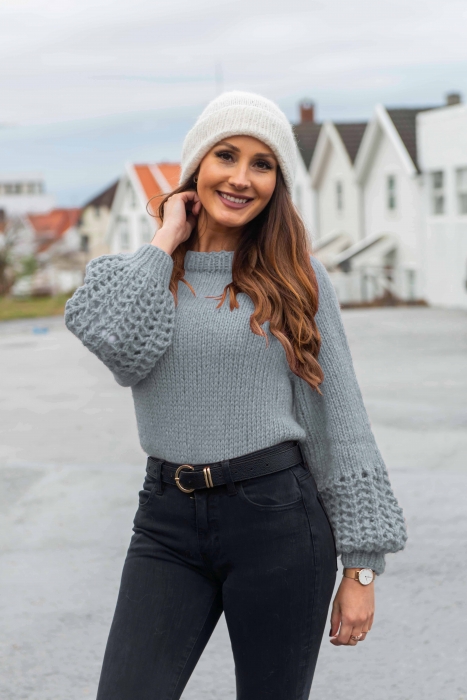 Netti Trøje Chunky Edition Lys Blå fra SD