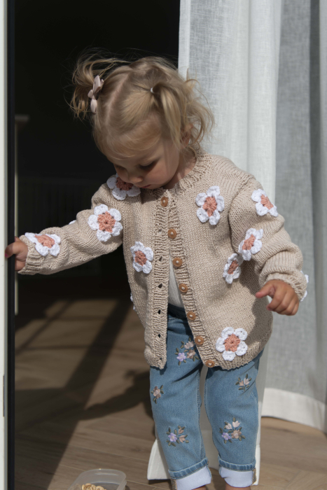 Blomstercardigan Kids
