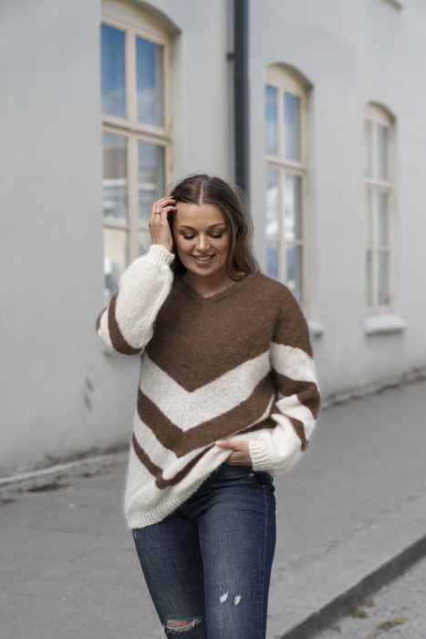 Nelle Genser Brun Melert av SD