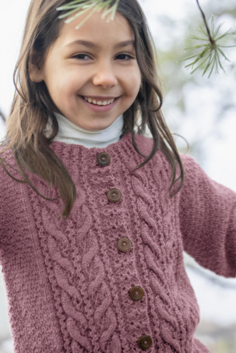 Gjestal - Rilja Cardigan Mørk Rose 284-22C