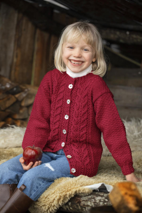 Gjestal - Rilja Cardigan Vinrød 284-20B