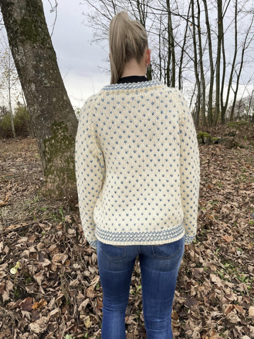 Gjestal - Thel Islender Hvit & Jeansblå 294-09P