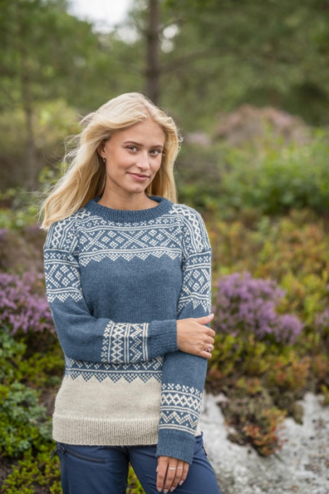 Gjestal - Setesdal Genser Lys Denim (Pure Merino) 288-36A