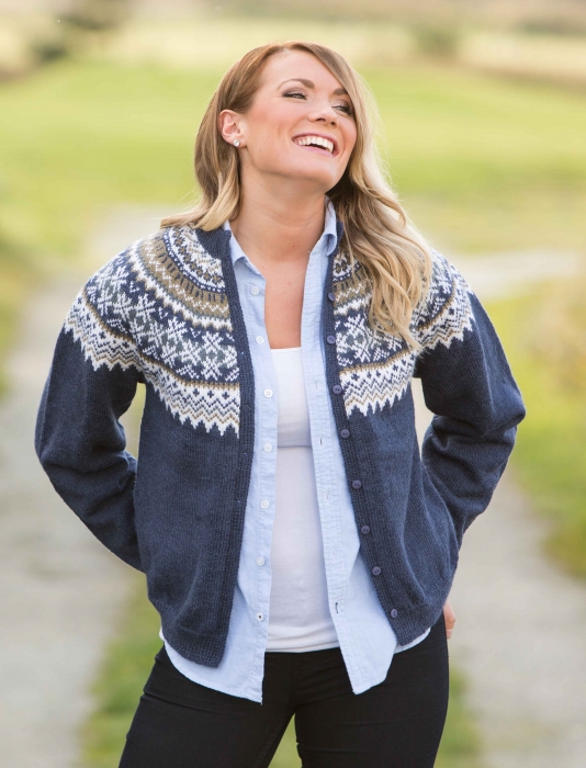Viking - FRYD CARDIGAN BLÅ 1416-04