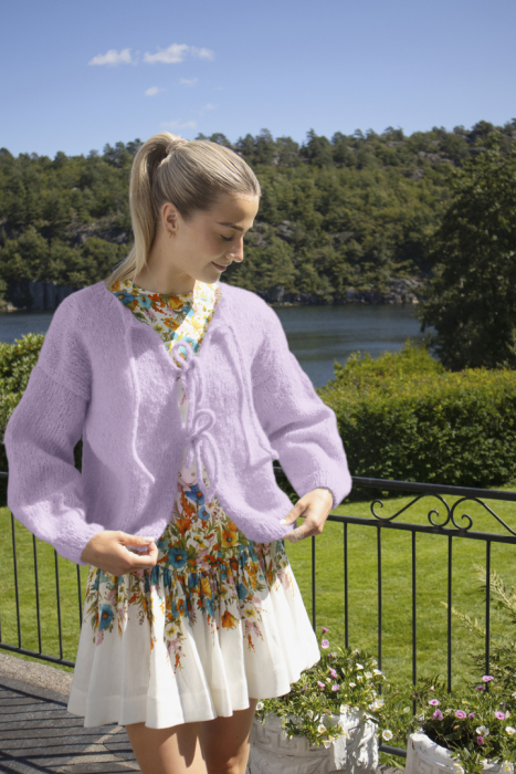 Cord Jakke Lys Lavendel 320-19G