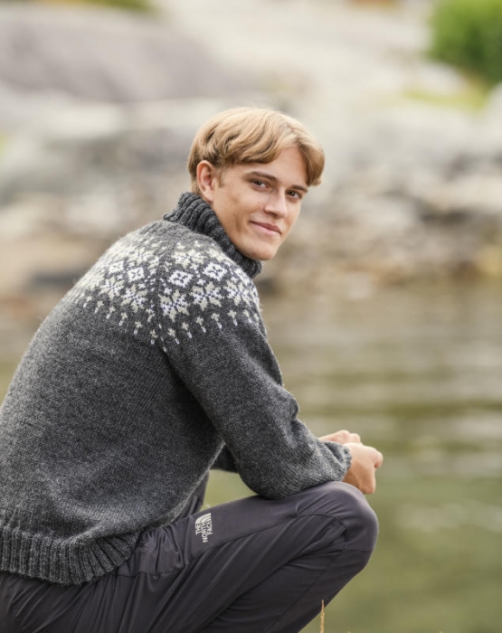 Gjestal - Rein Genser Koks (Pure Merino) 288-41
