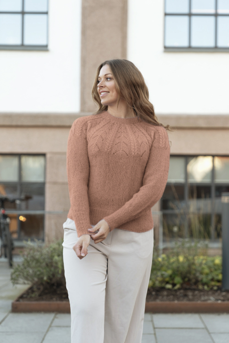 Randi Trøje Beige Rose