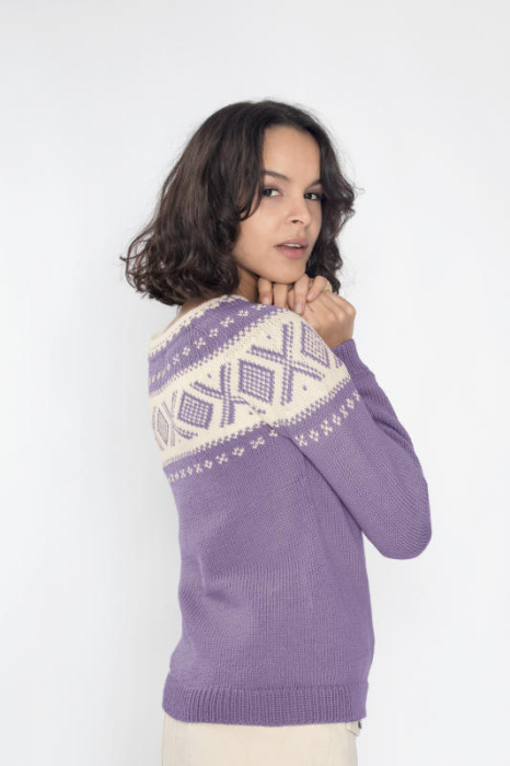 Dale - Cortina Genser Lys Lavendel 410-03B (Lerke)