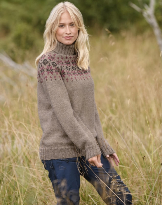 Gjestal - Rein Genser Lys Brun (Pure Merino) 288-40