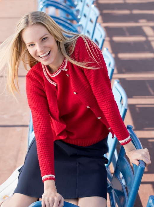 Dale - GRETA CARDIGAN RØD 380-12
