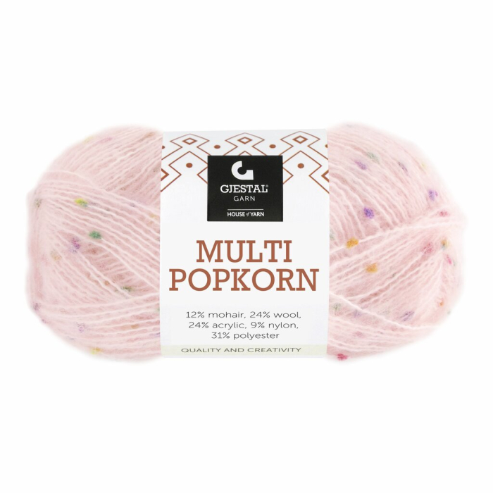 Garnpakke - Gjestal Garn - Multi Popkorn 10stk