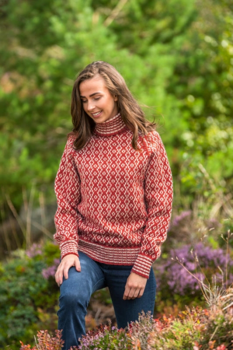 Gjestal - Skoglid Genser Rød (Pure Merino) 288-32B