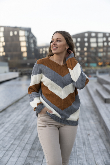 Jonsok Trøje Merino Edition Karamel fra SD 