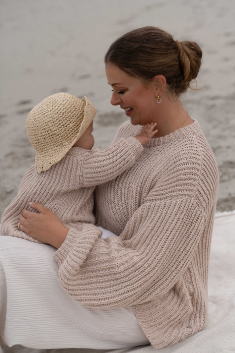 Patentsweater Lys Beige