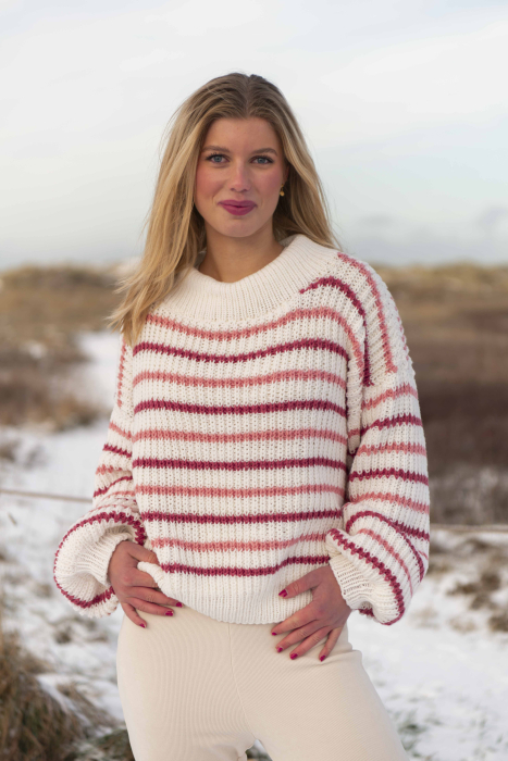 Paloma Trøje hvid/hindbær