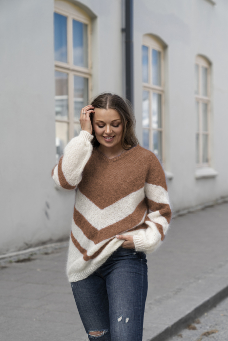 Nelle Genser Nougat Melert av SD